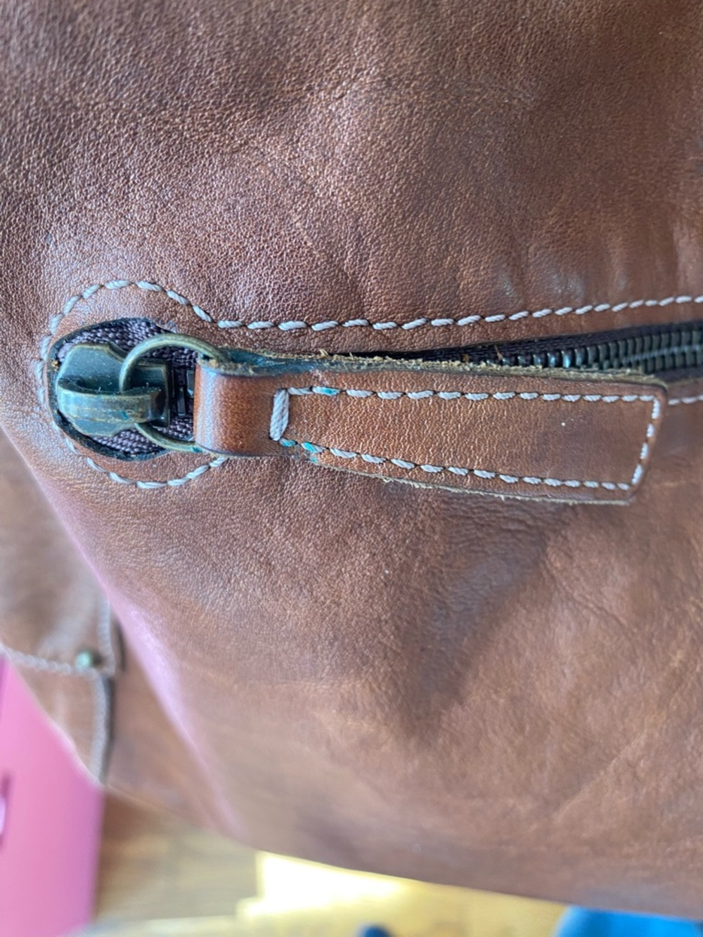 Banana Republic Brown Leather Hobo with Buckle Pocket Details - Picture 5 of 8